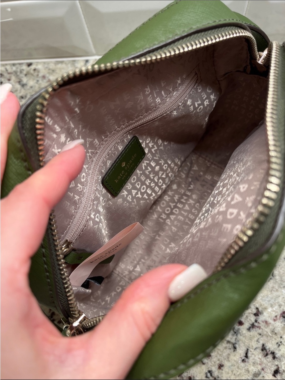 Kate Spade Newbury Lane Cammie Crossbody Bag in Sapling Green - Picture 12 of 15
